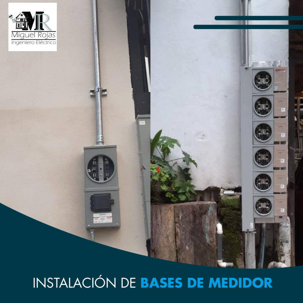 Instalación eléctrica de bases de medidor